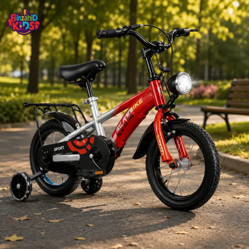 HILAND 16’’ KIDS BICYCLE WITH TRAINING WHEELS FOR BOYS & GIRLS – RED