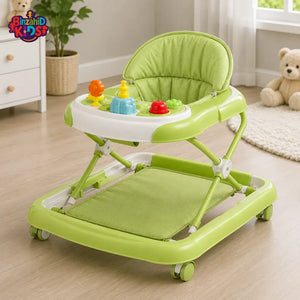 INFANTES BABY WALKER WITH FOOT PAD - GREEN