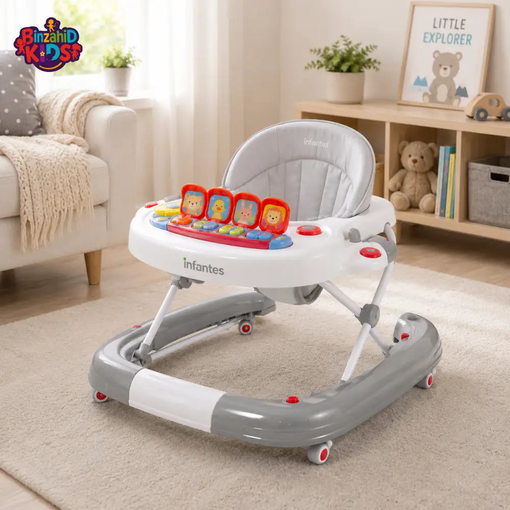 INFANTES MELODY ACTIVITY BABY WALKER CATEGORY - GREY