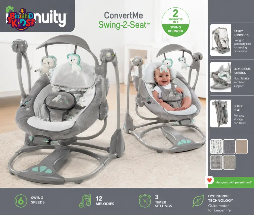 INGENUITY CONVERTME SWING-2-SEAT BABY SWING