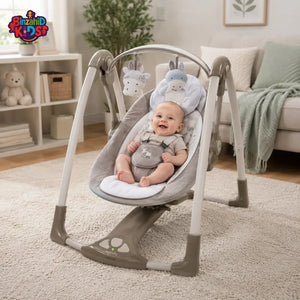INGENUITY CONVERTME SWING SEAT PORTABLE BABY SWING - LIGHT BROWN