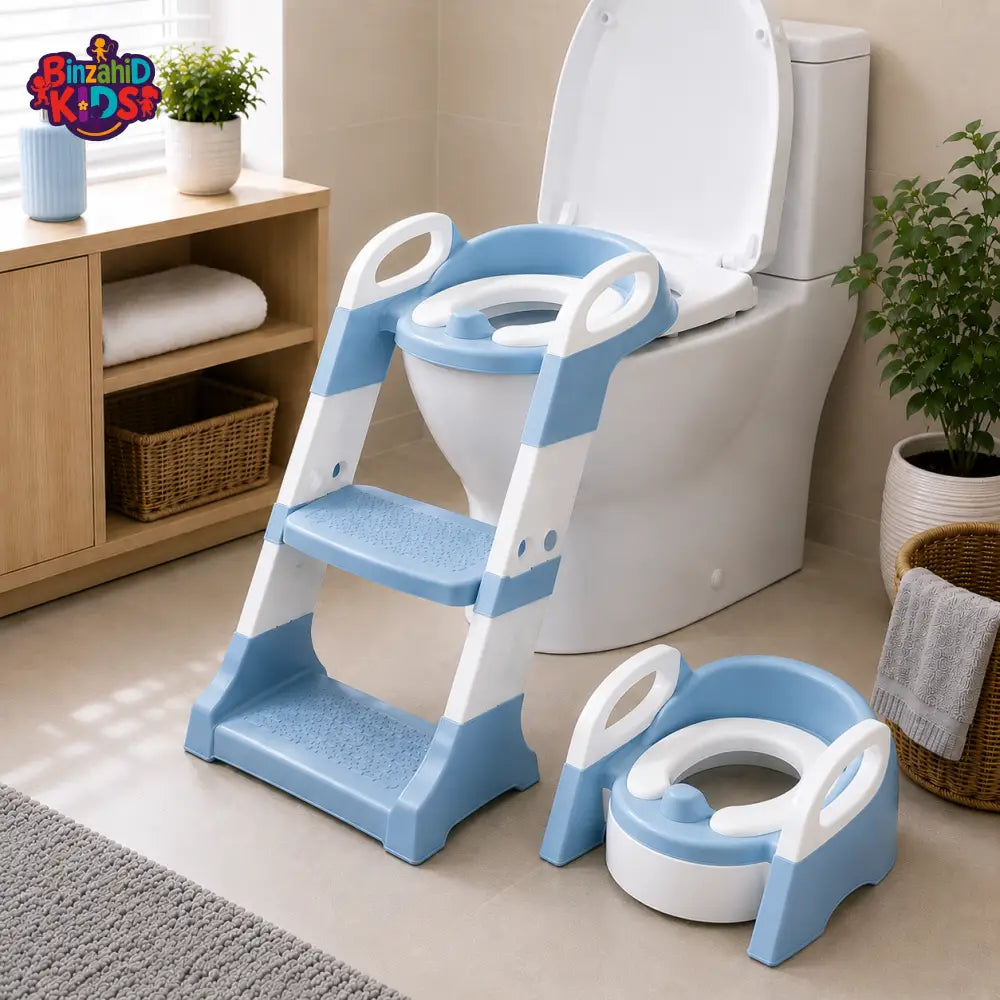 JOYOUS 2 IN 1 TODDLER POTTY TRAINING SEAT - BLUE