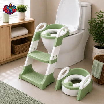 JOYOUS 2 IN 1 TODDLER POTTY TRAINING SEAT - GREEN
