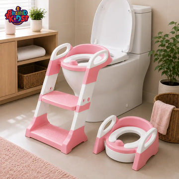 JOYOUS 2 IN 1 TODDLER POTTY TRAINING SEAT - PINK