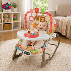 JOYOUS 4-IN-1 NEWBORN TO TODDLER ROCKER - WHITE