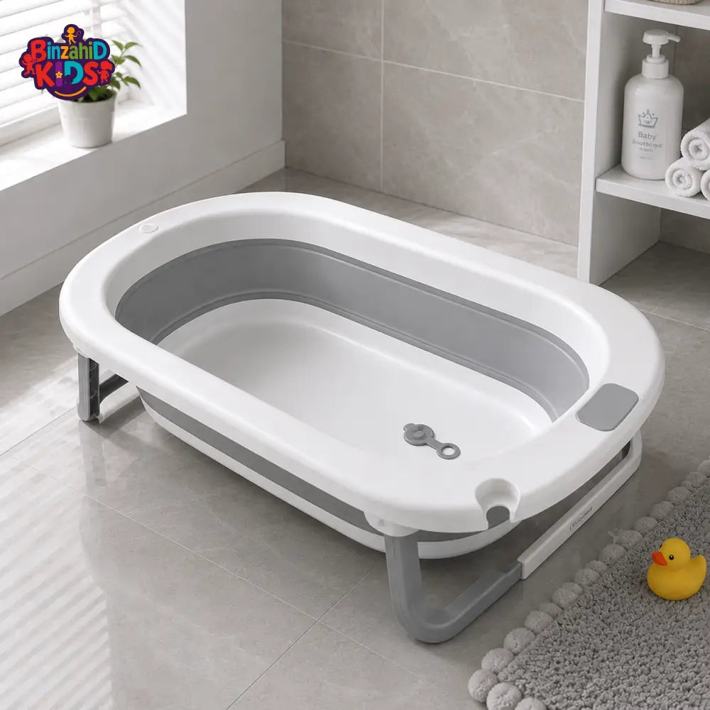 JOYOUS 5-IN-1 FOLDABLE BABY BATH TUB - GREY