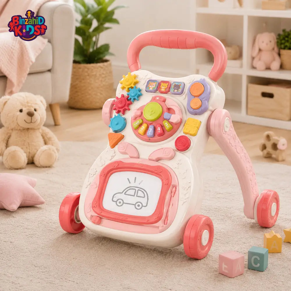 JOYOUS BABY LEARNING WALKER - PINK