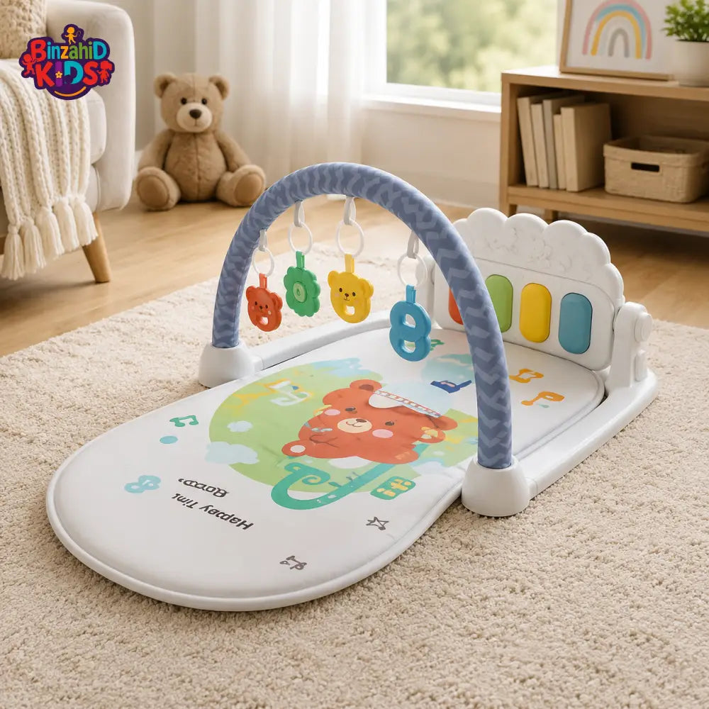 JOYOUS BABY PEDAL PIANO PLAY GYM MAT - WHITE