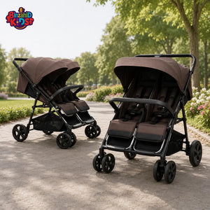 JOYOUS ELORIA BABY STROLLER - BROWN