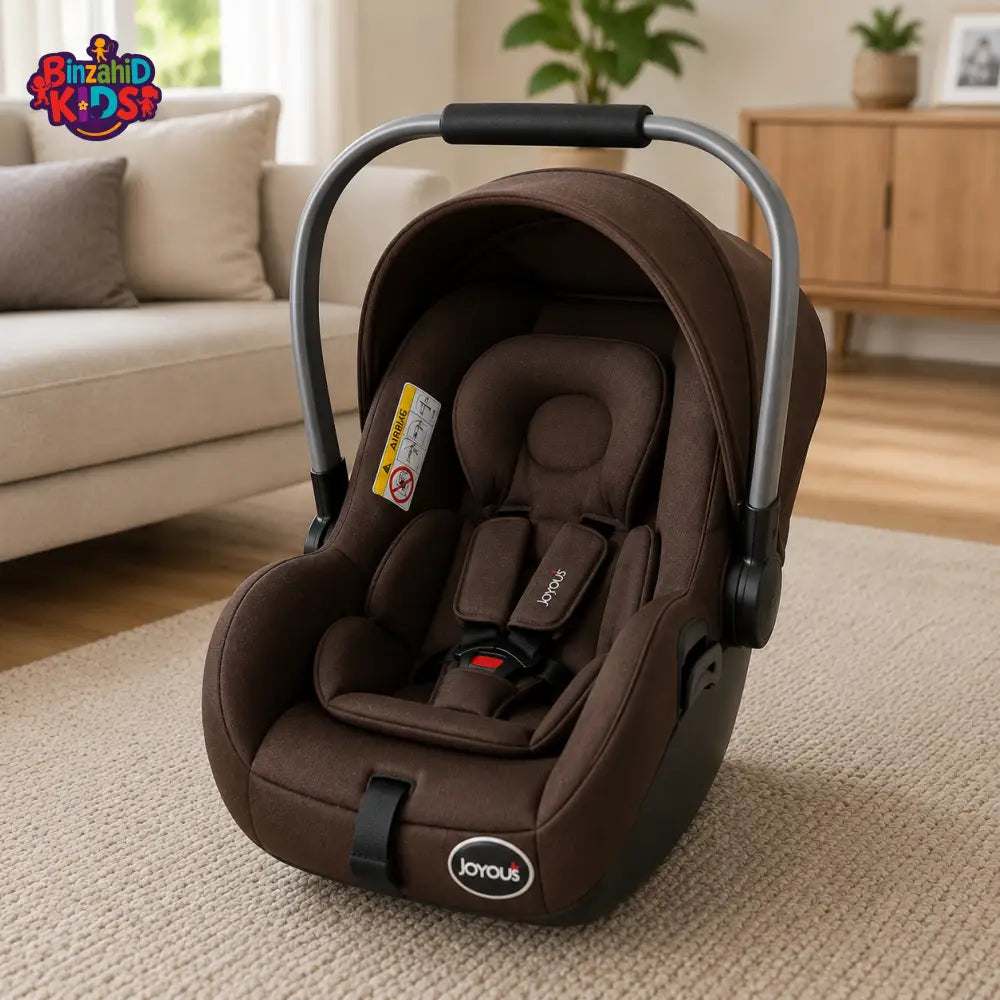 JOYOUS INFANT BABY CARRIER CAR SEAT - BROWN