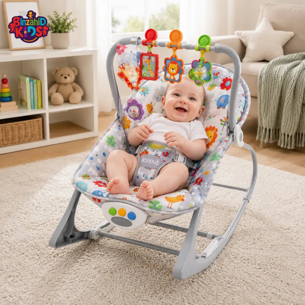 JOYOUS NEWBORN TO TODDLER ROCKER - GREY