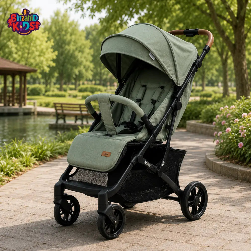 KIDILO LUXURY TRAVEL BABY STROLLER - GREEN