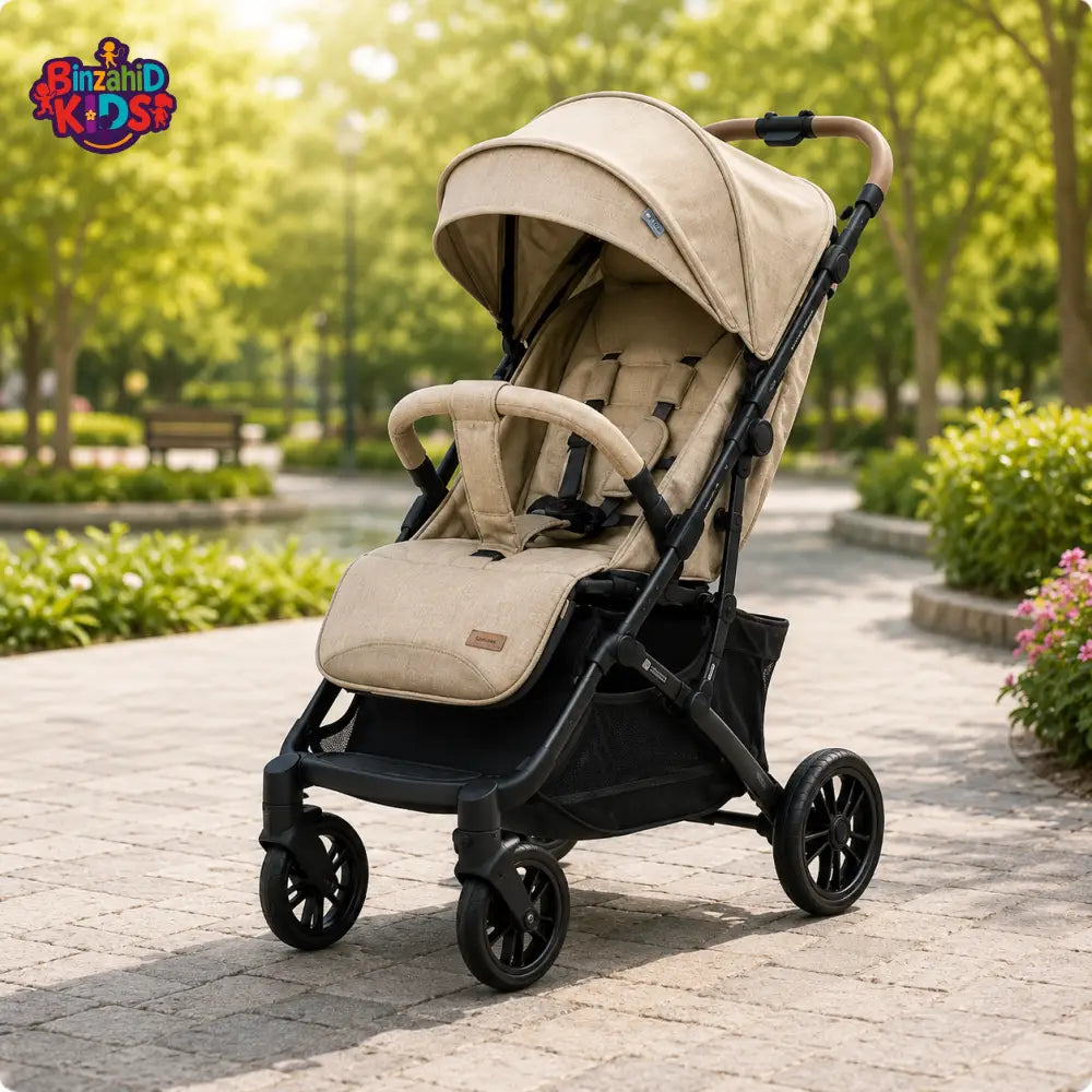 KIDILO LUXURY TRAVEL BABY STROLLER - KHAKHI