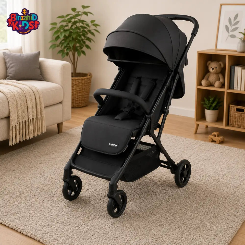 KIDILO PREMIUM REVERSIBLE BABY STROLLER - BLACK