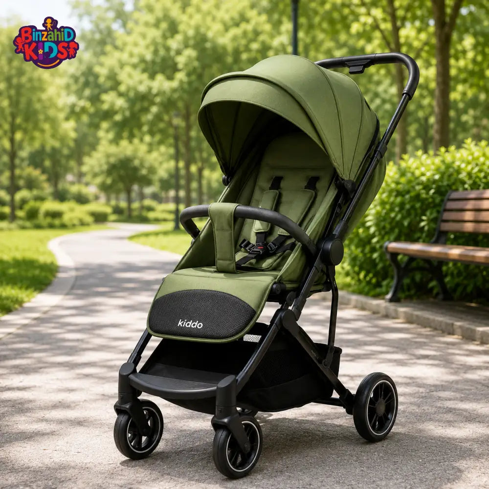 KIDILO PREMIUM REVERSIBLE BABY STROLLER - GREEN