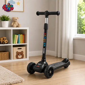 KIDS MINI 3-WHEEL FOLDABLE SCOOTER - BLACK