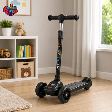 KIDS MINI 3-WHEEL FOLDABLE SCOOTER - BLACK