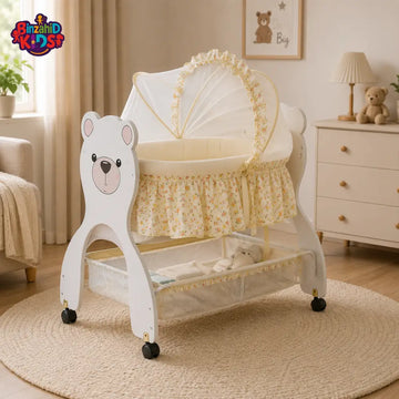 LUXURY BABY BASSINET CRADLE WITH MOSQUITO NET