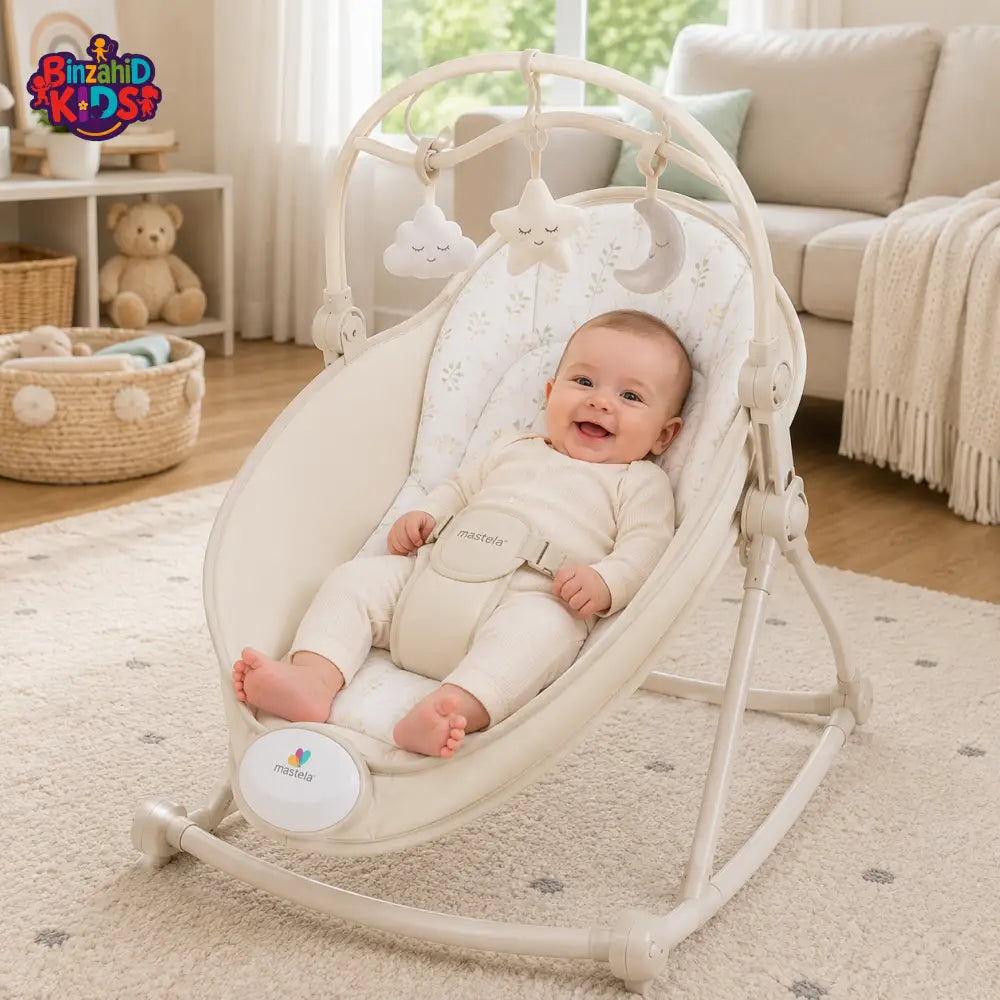 MASTELA BABY ROCKER & BOUNCER - BEIGE
