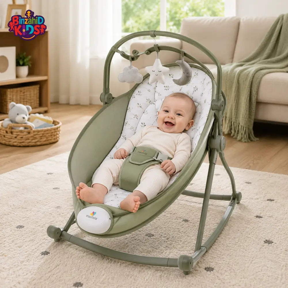 MASTELA BABY ROCKER & BOUNCER - GREEN