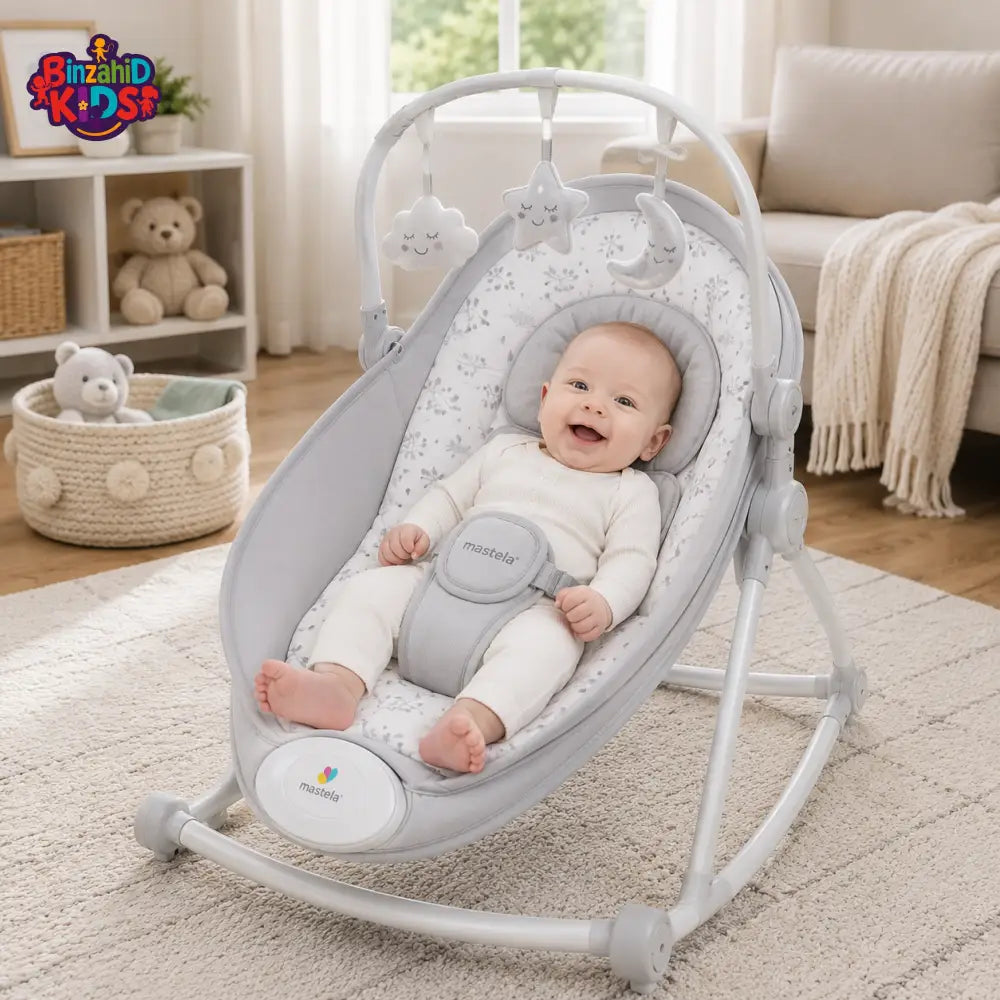 MASTELA BABY ROCKER & BOUNCER - WHITE