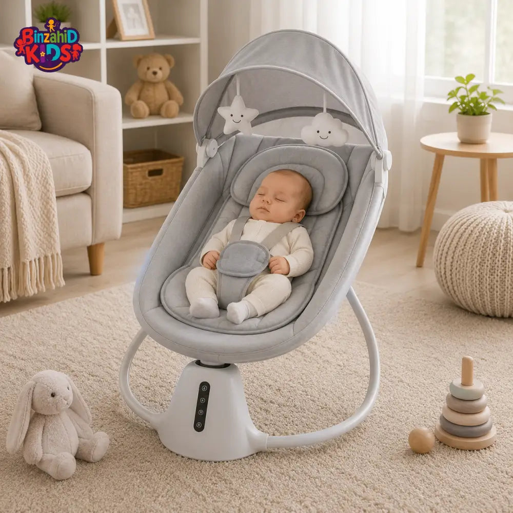 MASTELA ELECTRIC BABY ROCKER - GREY
