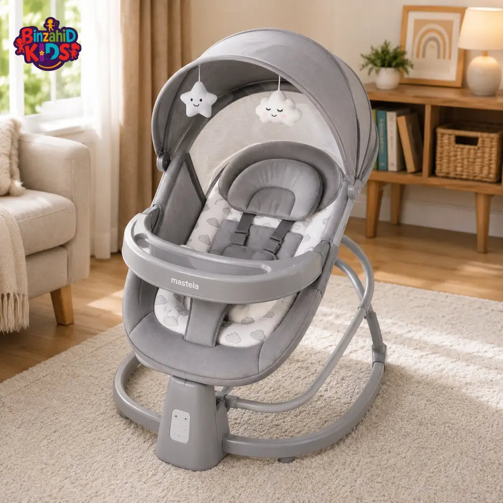 MASTELA ELECTRIC BABY SWING CHAIR - GREY