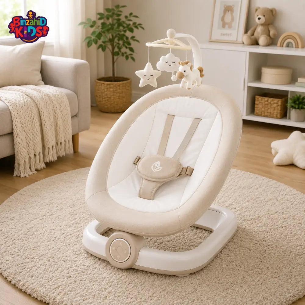 MASTELA ELECTRIC BABY SWING - WHITE
