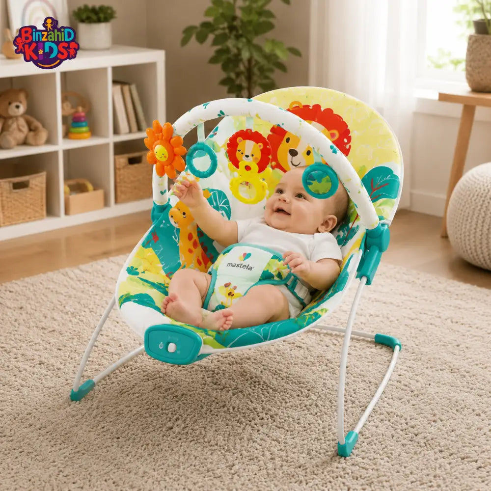 MASTELA MUSIC & SOOTHE BABY BOUNCER - C GREEN