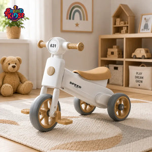 MODERN BABY BALANCE TRICYCLE - WHITE