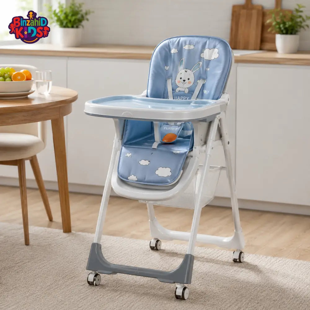 MULTIFUNCTIONAL BABY FEEDING HIGH CHAIR - BLUE