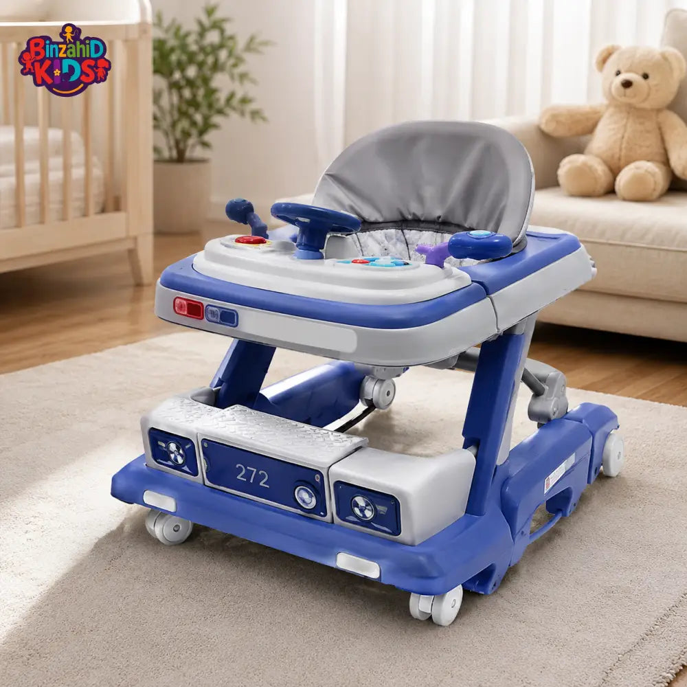 MULTIFUNCTIONAL BABY WALKER - BLUE