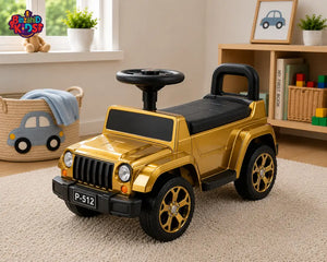 OFF-ROAD JEEP STYLE KIDS RIDE-ON CAR - GOLDEN