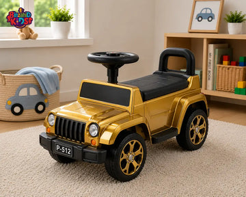 OFF-ROAD JEEP STYLE KIDS RIDE-ON CAR - GOLDEN
