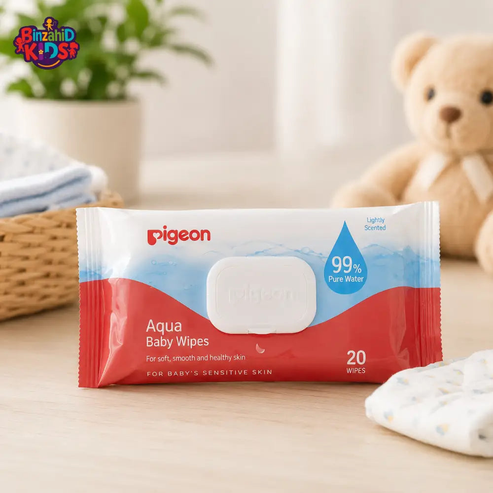 PIGEON AQUA BABY WIPES 20S