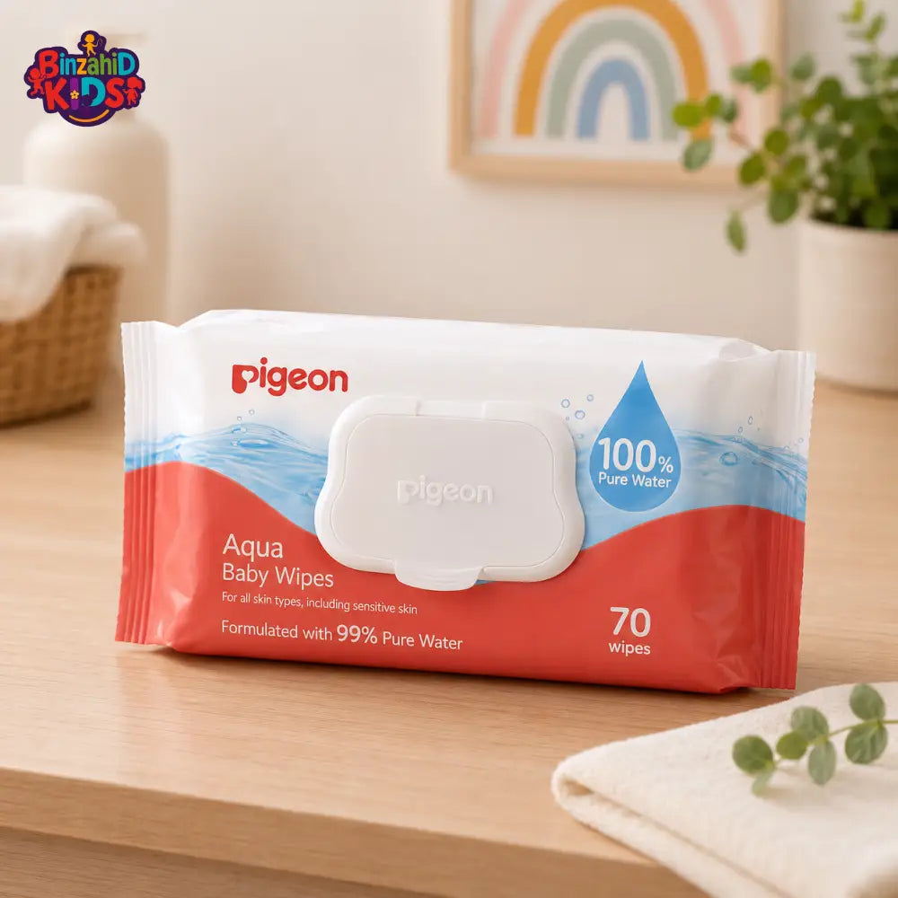 PIGEON AQUA BABY WIPES 70S FLIPTOP