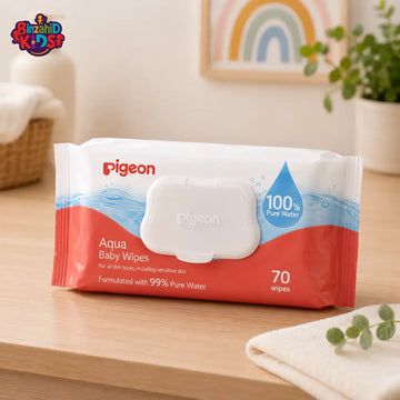 PIGEON AQUA BABY WIPES 70S FLIPTOP
