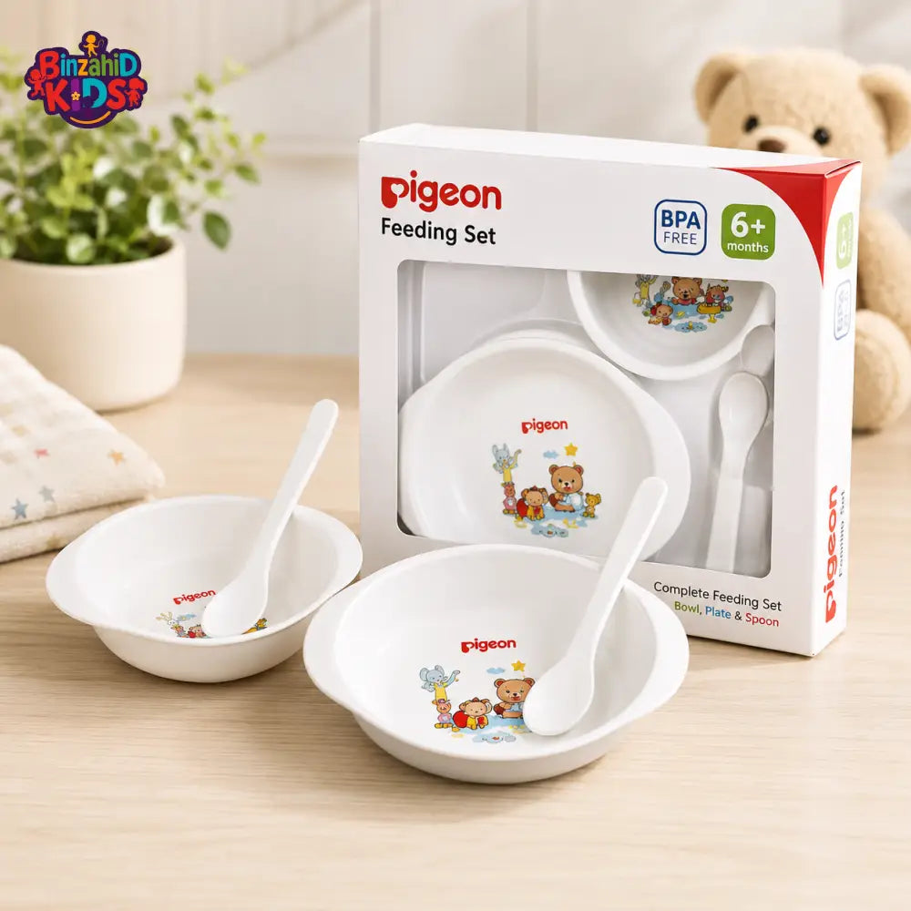 PIGEON BABY FEEDING SET 4PCS