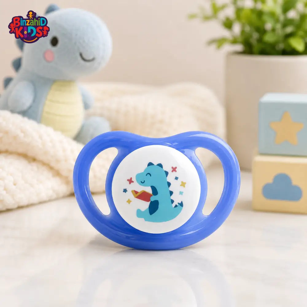 PIGEON BABY PACIFIER – DINO READ MOTIF (12–36 MONTHS)