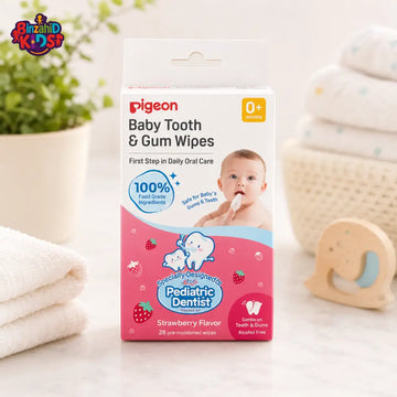 PIGEON BABY TOOTH & GUM WIPES STRAWBERRY 20S