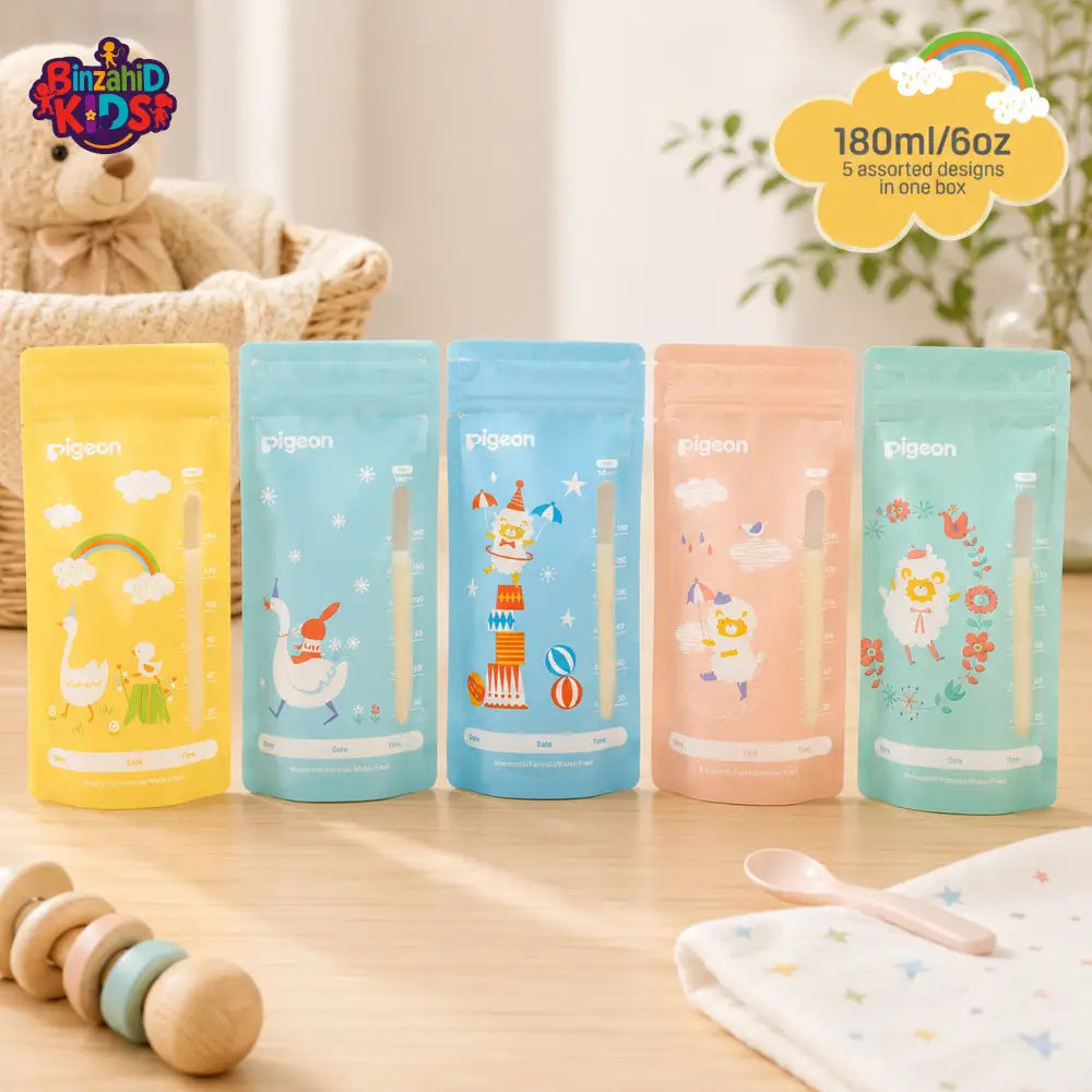 PIGEON BREASTMILK STORAGE BAGS – 180ML (25 PCS)