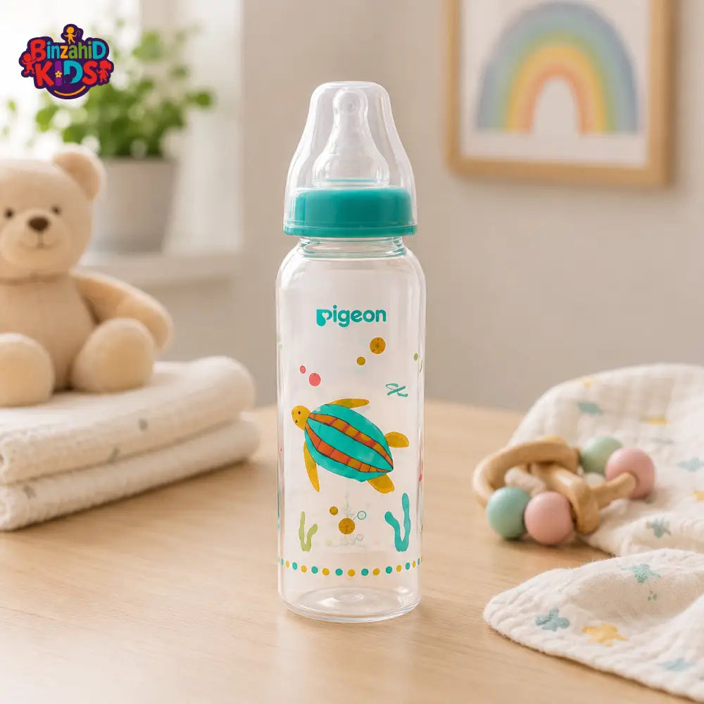 PIGEON FLEXIBLE STANDARD NECK FEEDER PP RP 240ML – TURTLE