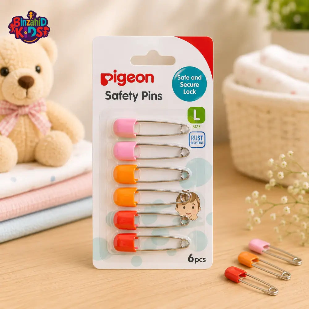 PIGEON MULTIPURPOSE SAFETY PINS (6 PCS)