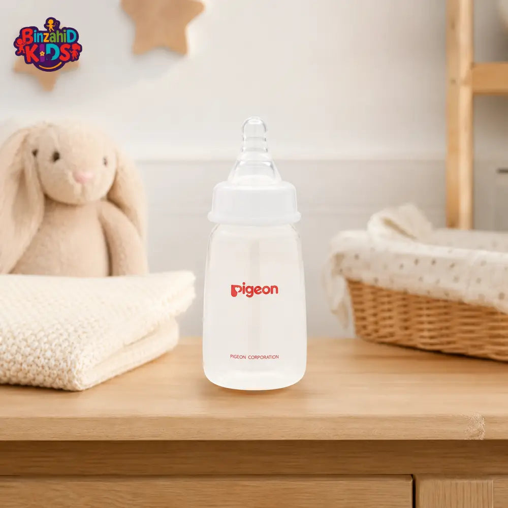 PIGEON NURSING BOTTLE WITH PERISTALTIC NIPPLE (PP)