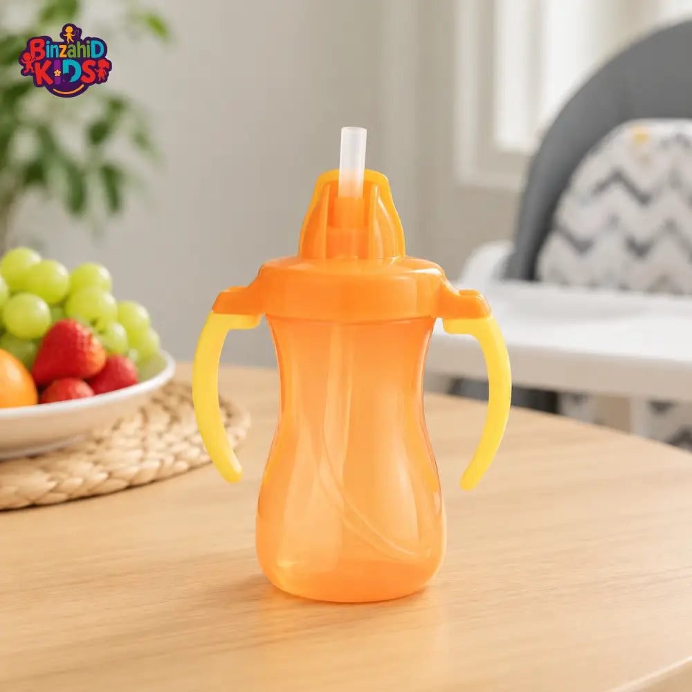 PIGEON PETITE TRAINING STRAW BOTTLE 150ML (ORANGE)