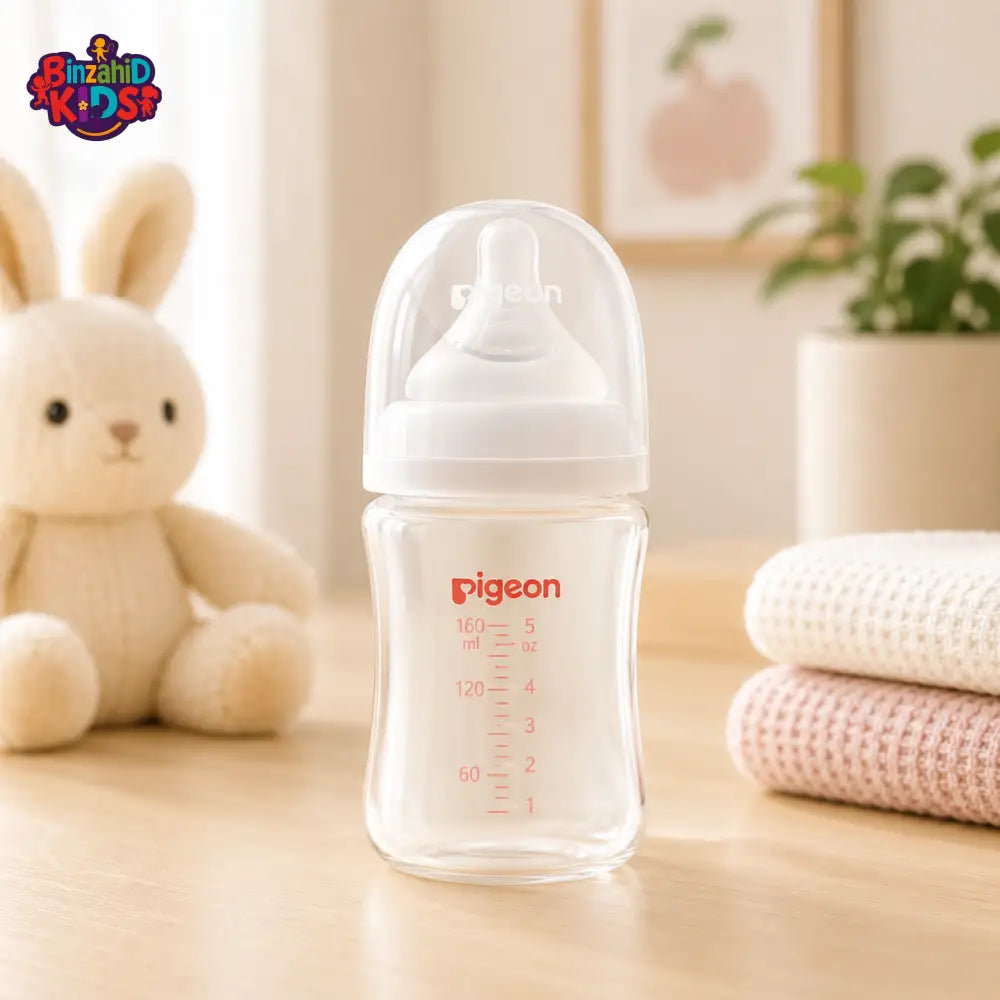PIGEON SOFTOUCH BPP WIDE NECK NURSING BOTTLE 160ML LOGO