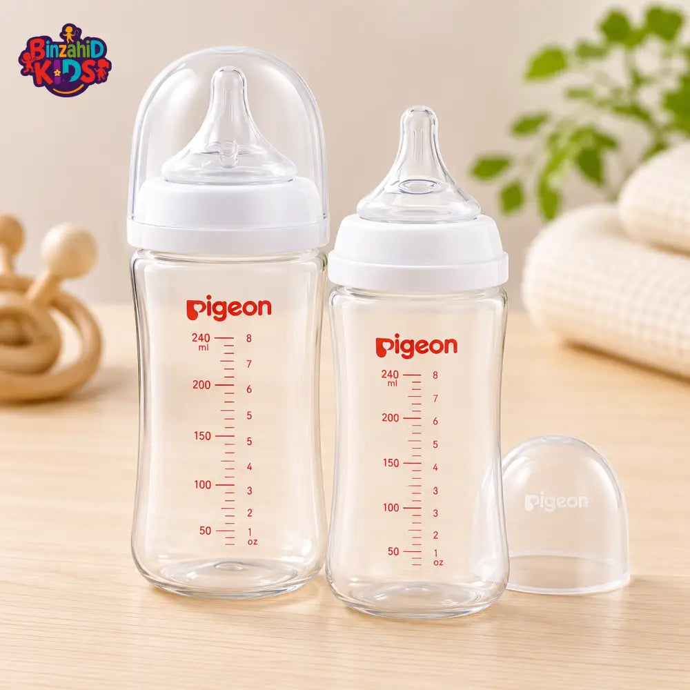 PIGEON SOFTOUCH BPP WIDE NECK NURSING BOTTLE 240ML PK-2