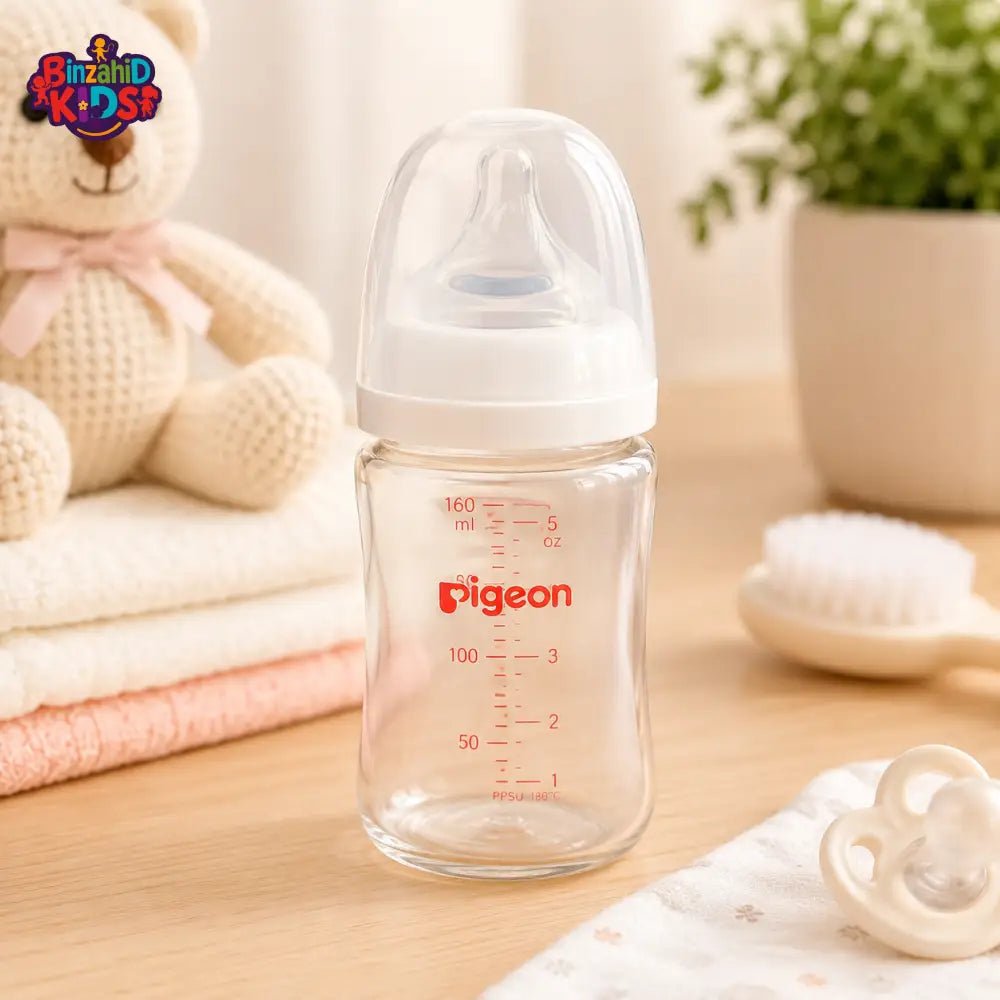 PIGEON SOFTOUCH BPP WIDE NECK NURSING BOTTLE GLASS 160ML