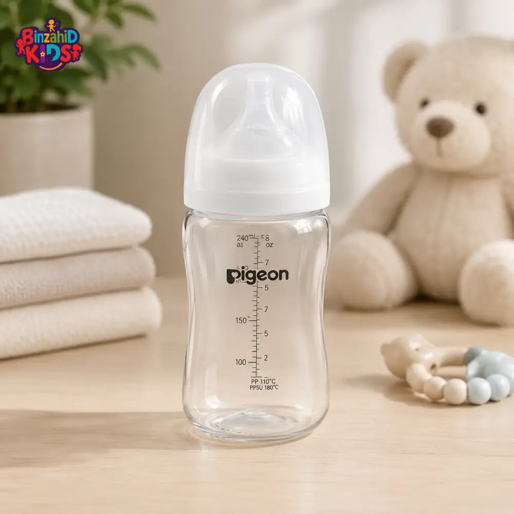 PIGEON SOFTOUCH WIDE NECK FEEDER T-ESTER 200ML LOGO