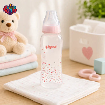 PIGEON STANDARD NECK NURSING BOTTLE WITH PERISTALTIC NIPPLE (PP) 250ML